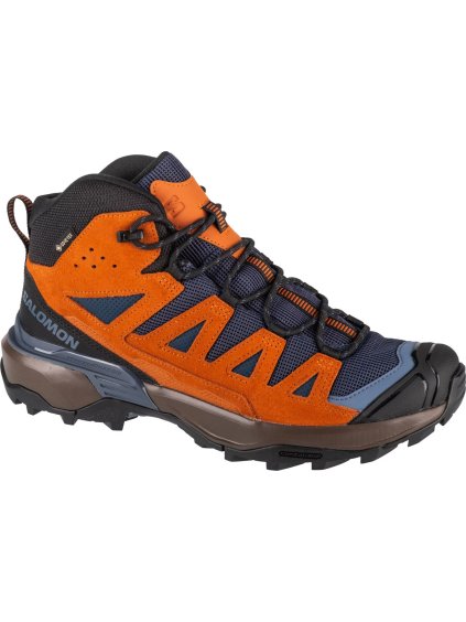 HNĚDO-ŠEDÉ PÁNSKÉ TURISTICKÉ BOTY SALOMON X ULTRA 360 LTR MID GTX