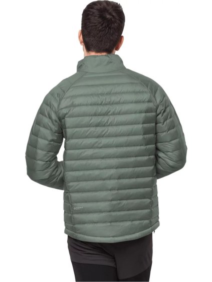 TMAVĚ ZELENÁ PÁNSKÁ PÉŘOVÁ BUNDA JACK WOLFSKIN PASSAMANI DOWN JKT M (Velikost 3XL)