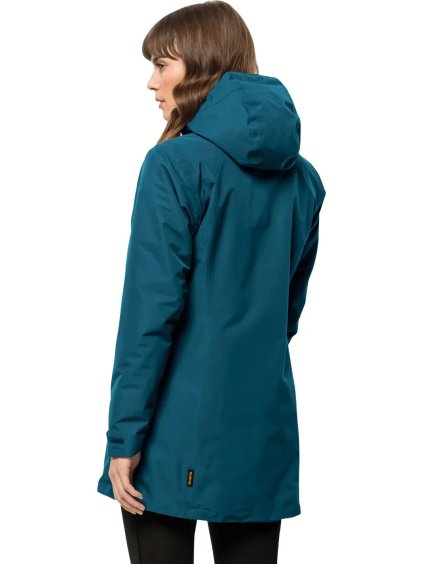 TMAVĚ MODRÁ DÁMSKÁ ZIMNÍ BUNDA JACK WOLFSKIN HEIDELSTEIN INS JKT W