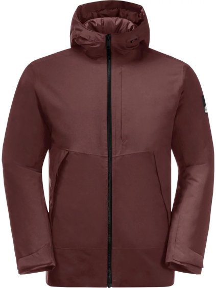 VÍNOVÁ PÁNSKÁ ZIMNÍ BUNDA JACK WOLFSKIN TEMPELHOF JKT M (Velikost 3XL)