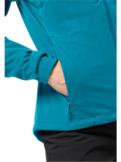 MODRÁ DÁMSKÁ SPORTOVNÍ BUNDA JACK WOLFSKIN HIGHEST PEAK 3L JKT W
