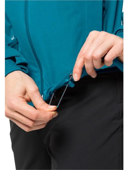 MODRÁ DÁMSKÁ SPORTOVNÍ BUNDA JACK WOLFSKIN HIGHEST PEAK 3L JKT W
