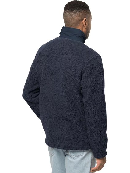 TMAVĚ MODRÁ PÁNSKÁ FLEECOVÁ MIKINA JACK WOLFSKIN KINGSWAY FLEECE M