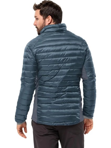 MODRÁ PÁNSKÁ PROŠÍVANÁ BUNDA JACK WOLFSKIN ROUTEBURN PRO INS JACKET