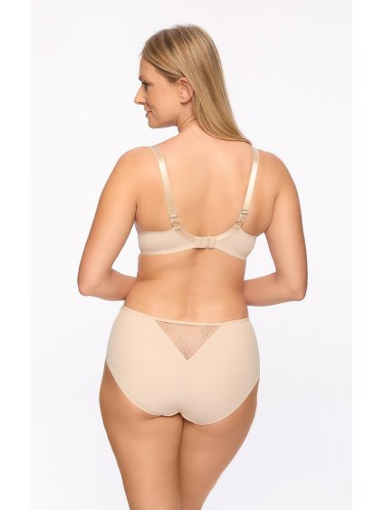TĚLOVÉ DÁMSKÉ KALHOTKY KLASICKÉHO STŘIHU GAIA (Velikost 2XL, Barva béžová)