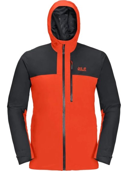 ČERVENÁ PÁNSKÁ LEHKÁ BUNDA JACK WOLFSKIN GO HIKE JKT M (Velikost L)