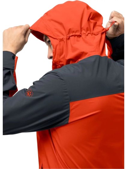ČERVENÁ PÁNSKÁ LEHKÁ BUNDA JACK WOLFSKIN GO HIKE JKT M (Velikost L)