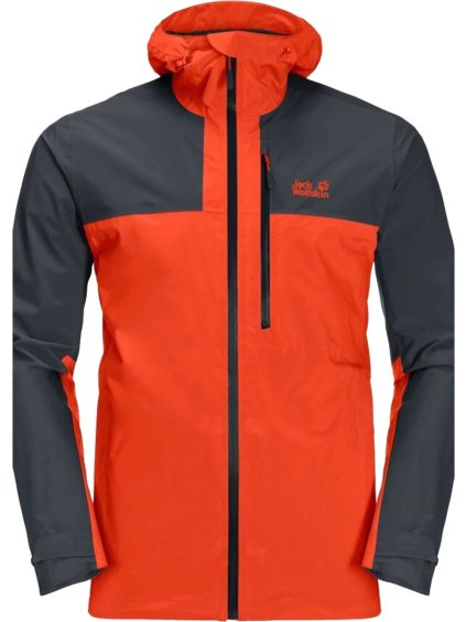 ČERVENÁ PÁNSKÁ LEHKÁ BUNDA JACK WOLFSKIN GO HIKE JKT M (Velikost L)