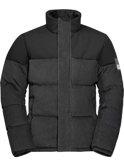 ČERNÁ PÁNSKÁ ZIMNÍ BUNDA JACK WOLFSKIN NATURE CORDUROY JKT M (Velikost 3XL)