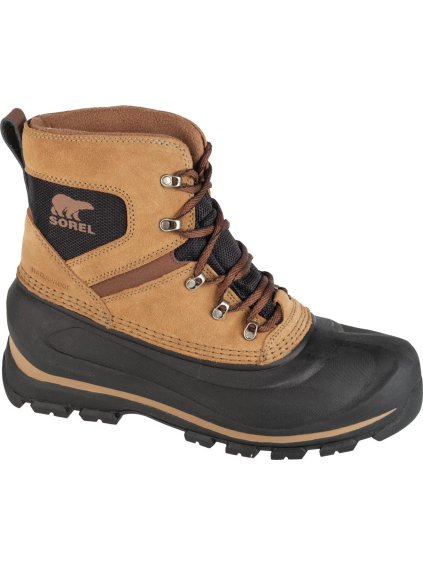 HNĚDÉ PÁNSKÉ ZIMNÍ VYSOKÉ BOTY SOREL BUXTON LACE WINTER BOOTS WP