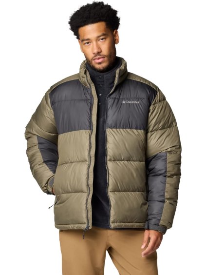 ZELENO-ČERNÁ PÁNSKÁ ZIMNÍ PROŠÍVANÁ BUNDA COLUMBIA PIKE LAKE II JACKET