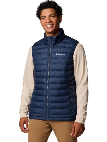 TMAVĚ MODRÁ PÁNSKÁ SPORTOVNÍ VESTA COLUMBIA POWDER LITE II VEST