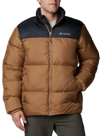 HNĚDO-ČERNÁ PÁNSKÁ ZIMNÍ BUNDA COLUMBIA PUFFECT III JACKET
