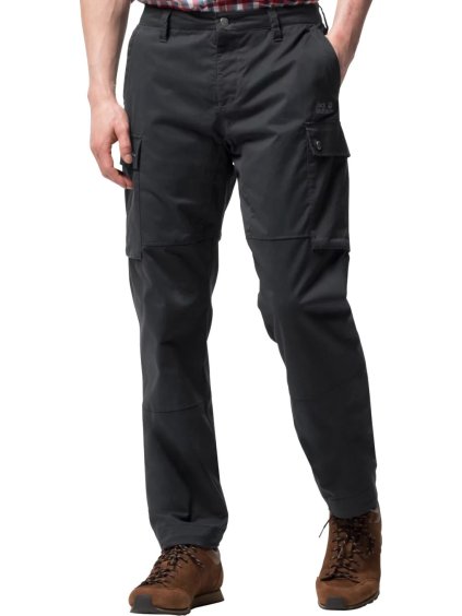 ČERNÉ PÁNSKÉ TURISTICKÉ KALHOTY JACK WOLFSKIN ARCTIC ROAD CARGO PANTS U (Velikost 25)