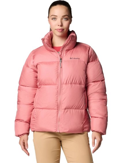 RŮŽOVÁ DÁMSKÁ ZIMNÍ BUNDA COLUMBIA PUFFECT II FULL ZIP JACKET (Velikost L)