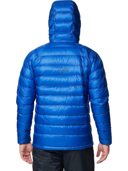 MODRÁ PÁNSKÁ PÉŘOVÁ BUNDA COLUMBIA ARCTIC CREST DOWN HOODED JACKET