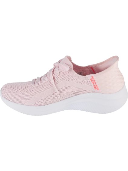 SVĚTLE RŮŽOVÉ DÁMSKÉ SPORTOVNÍ TENISKY SKECHERS SLIP-INS ULTRA FLEX 3.0 - BRILLIANT (Velikost 36)
