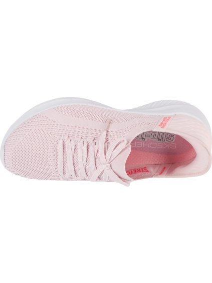 SVĚTLE RŮŽOVÉ DÁMSKÉ SPORTOVNÍ TENISKY SKECHERS SLIP-INS ULTRA FLEX 3.0 - BRILLIANT (Velikost 36)