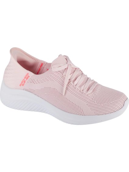 SVĚTLE RŮŽOVÉ DÁMSKÉ SPORTOVNÍ TENISKY SKECHERS SLIP-INS ULTRA FLEX 3.0 - BRILLIANT (Velikost 36)