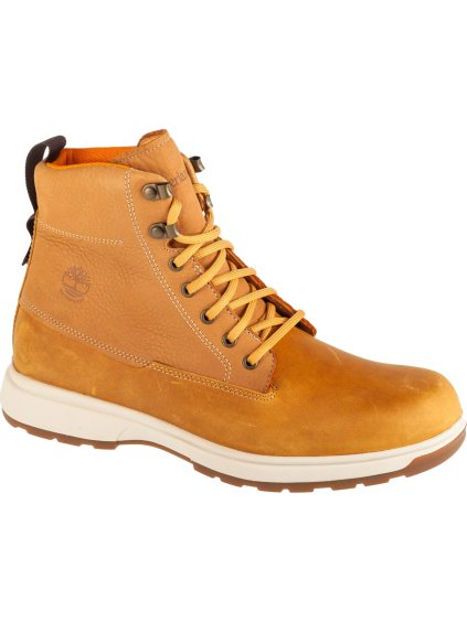SVĚTLE HNĚDÉ PÁNSKÉ KOŽENÉ KOTNÍKOVÉ BOTY TIMBERLAND ATWELLS AVE WP BOOT