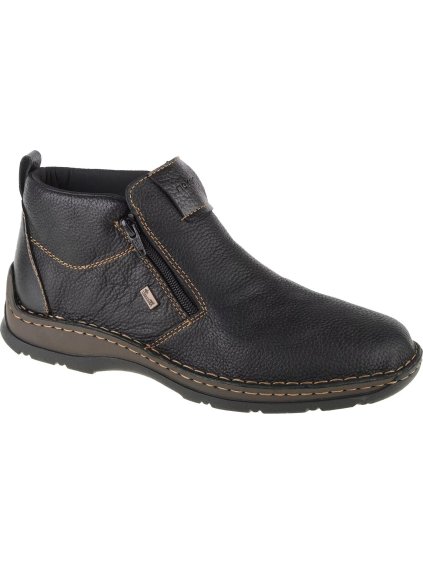 ČERNÉ PÁNSKÉ ZATEPLENÉ KOTNÍKOVÉ BOTY RIEKER BOOTIES