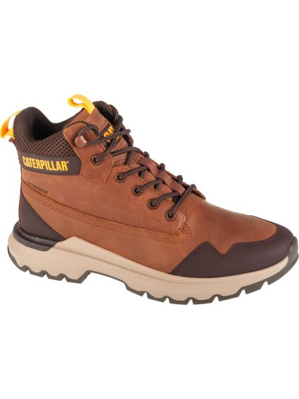 HNĚDÉ PÁNSKÉ KOŽENÉ KOTNÍKOVÉ BOTY CATERPILLAR COLORADO SNEAKER WP