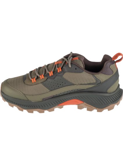 KHAKI PÁNSKÉ TURISTICKÉ BOTY MERRELL SPEED STRIKE 2 WP