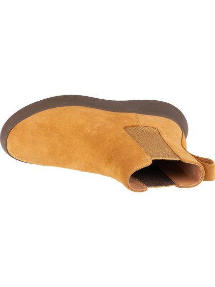 SVĚTLE HNĚDÉ DÁMSKÉ KOŽENÉ CHELSEA BOTY FITFLOP F-MODE
