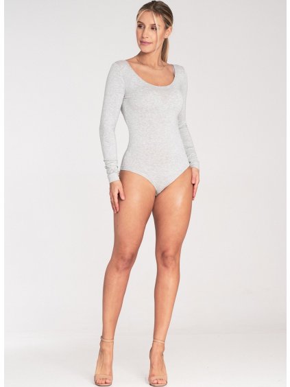 SVĚTLE ŠEDÉ KLASICKÉ DÁMSKÉ BODY