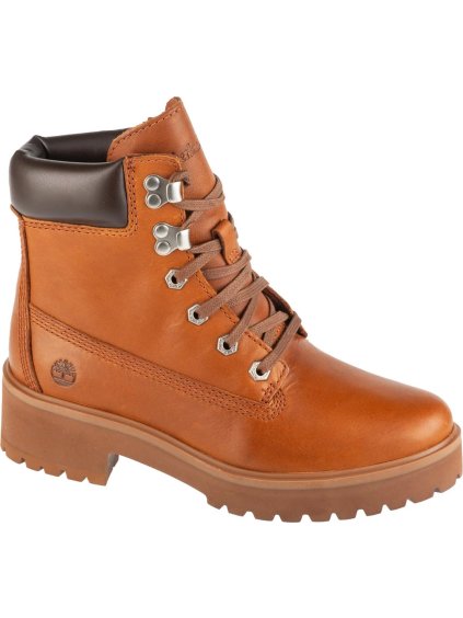 SVĚTLE HNĚDÉ DÁMSKÉ KOŽENÉ WORKERY TIMBERLAND CARNABY COOL 6 IN BOOT