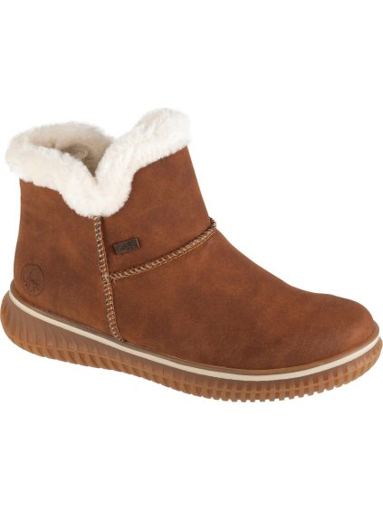 HNĚDÉ DÁMSKÉ KOTNÍKOVÉ BOTY RIEKER BOOTIES