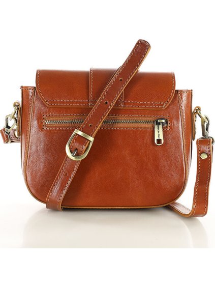 MAZZINI VERONA HNĚDÁ DÁMSKÁ KOŽENÁ CROSSBODY KABELKA