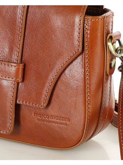 MAZZINI VERONA HNĚDÁ DÁMSKÁ KOŽENÁ CROSSBODY KABELKA