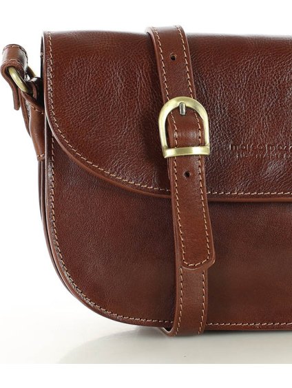 MARCO MAZZINI HNĚDÁ ELEGANTNÍ CROSSBODY KABELKA