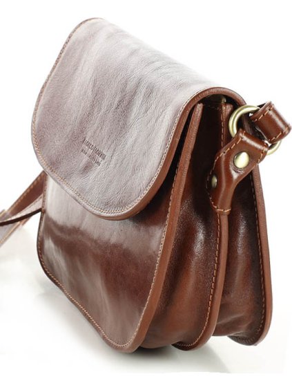 MARCO MAZZINI HNĚDÁ ELEGANTNÍ CROSSBODY KABELKA