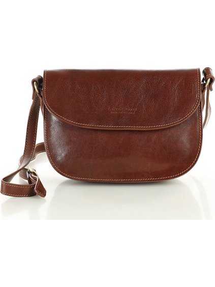 MARCO MAZZINI HNĚDÁ ELEGANTNÍ CROSSBODY KABELKA