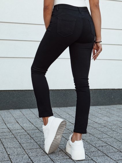 ČERNÉ DÁMSKÉ SLIM FIT DŽÍNY ACORN