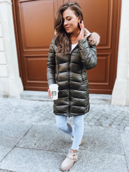 (VEL. L) KHAKI-BÉŽOVÁ OBOUSTRANNÁ BUNDA SOPHIA SNUGGLE