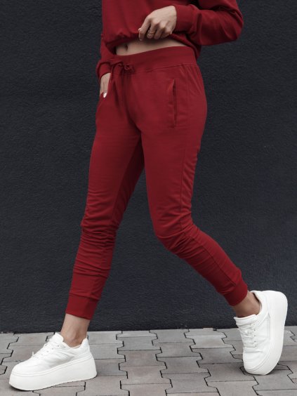 VÍNOVÉ DÁMSKÉ TEPLÁKY FITS