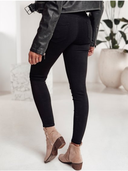 ČERNÉ DÁMSKÉ SKINNY DŽÍNY CLARET (Velikost S)