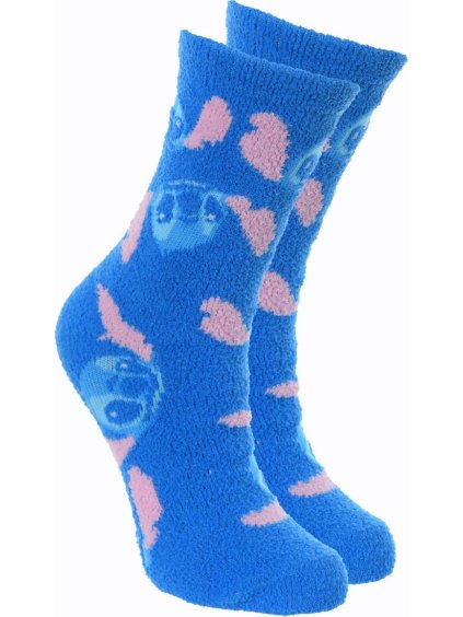 MODRÉ DÁMSKÉ PONOŽKY LILO AND STITCH