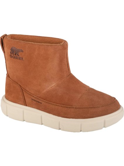 HNĚDÉ DÁMSKÉ SNĚHULE SOREL EXPLORER III SLIP-ON