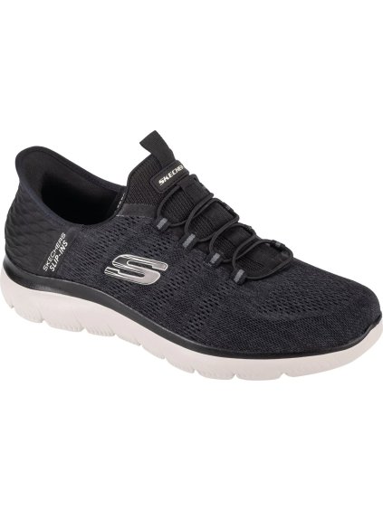 ČERNÉ NAZOUVACÍ TENISKY SKECHERS SLIP-INS: SUMMITS - KEY PACE