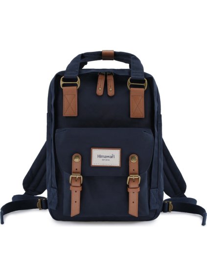 HIMAWARI TMAVĚ MODRÝ STYLOVÝ BATOH S PŘIHRÁDKOU NA NOTEBOOK (Velikost ONE SIZE)