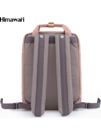 HIMAWARI HNĚDO-RŮŽOVÝ STYLOVÝ DÁMSKÝ BATOH S PŘIHRÁDKOU NA NOTEBOOK