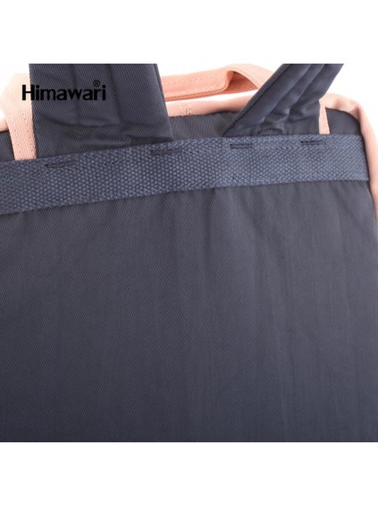 HIMAWARI HNĚDO-RŮŽOVÝ STYLOVÝ DÁMSKÝ BATOH S PŘIHRÁDKOU NA NOTEBOOK