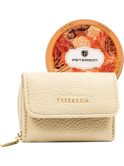 PETERSON BÉŽOVÁ DÁMSKÁ PENĚŽENKA S RFID Y756 (Velikost ONE SIZE)