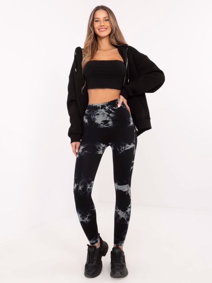 ČERNÉ DÁMSKÉ LEGÍNY S PUSH-UP EFEKTEM (Velikost L/XL)