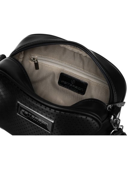 PETERSON ČERNÁ DÁMSKÁ CROSSBODY KABELKA SE ŠIROKÝM POPRUHEM (Velikost ONE SIZE)