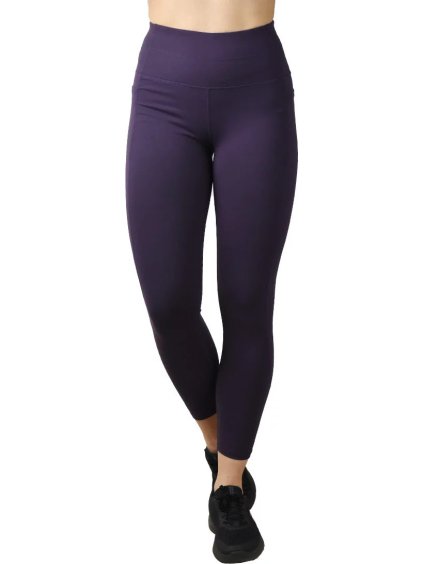 FIALOVÉ DÁMSKÉ LEGÍNY SKECHERS GO WALK HIGH WAISTED 7/8 LEGGING (Velikost L)